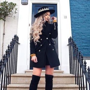 Lulu’s Double Breasted Captain’s Coat - Size Small